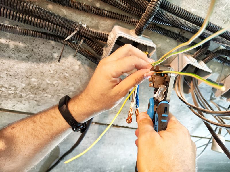 Electrician Installing Wiring