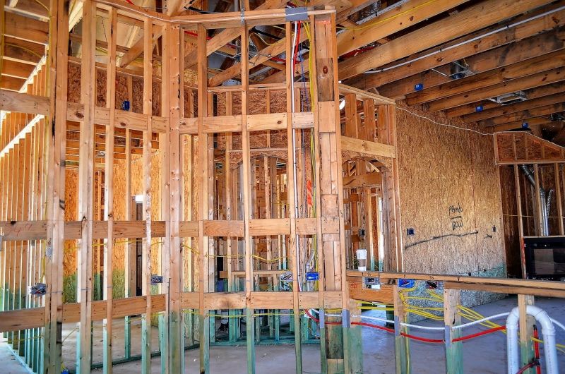 Finished Wiring in Living Room